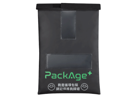 大豐環保循環袋尊榮版，再生rPET材質，回收寶特瓶製成，可調節尺寸，適合永續物流配送。｜Premium reusable delivery bag made from recycled PET bottles by Da Fon Environmental.